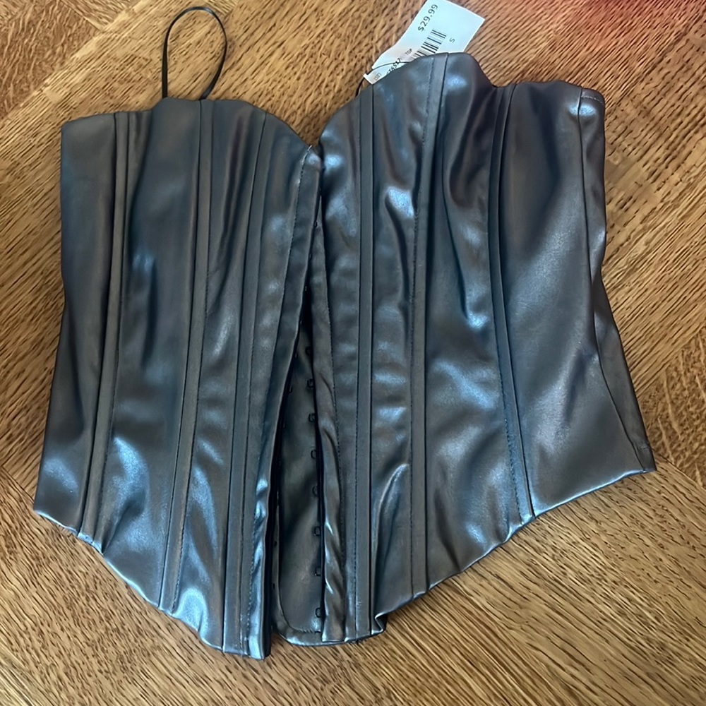dark silver corset